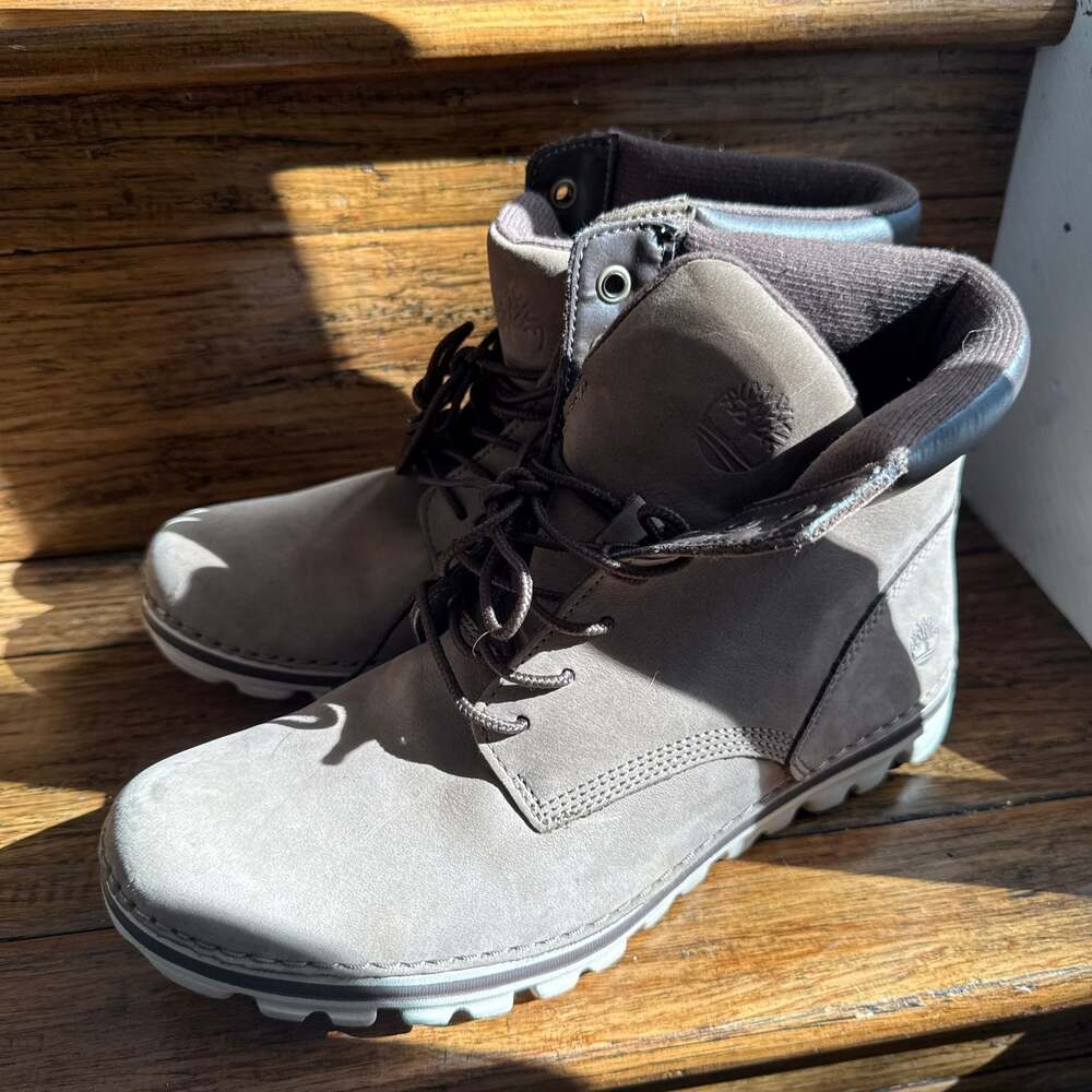 Timberland Brookton 6" Women's Gray Nubuck Leather Boots